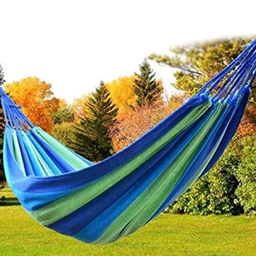 Portable Double Hammock Canvas Garden Swing Camping Parachute Hammock Outdoor Furniture