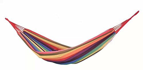 Airblasters Canvas Garden Hammock Outdoor Camping Portable Travel Beach Swing Bed-red