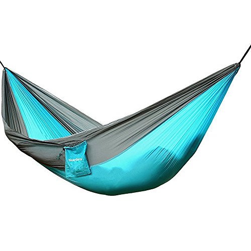 Newdora Camping Hammocks Garden Hammock Ultralight Portable Nylon Parachute Multifunctional Lightweight Hammocks with 2 x Hanging Straps for Backpacking Travel Beach Yard