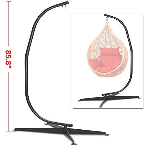 C Hammock Stand Solid Steel Chair Stand Air Porch Swing Chair 80 Inch Tall