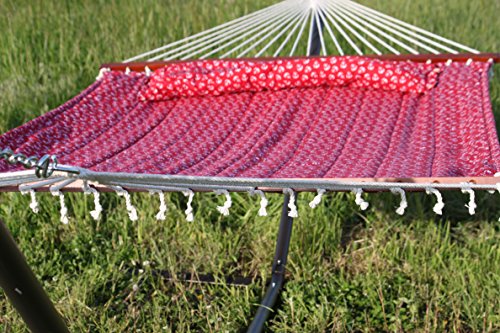 Toscana Premium Quilted Padded Reversible Hammock Wpillowamp Bamboo Spreader Bar