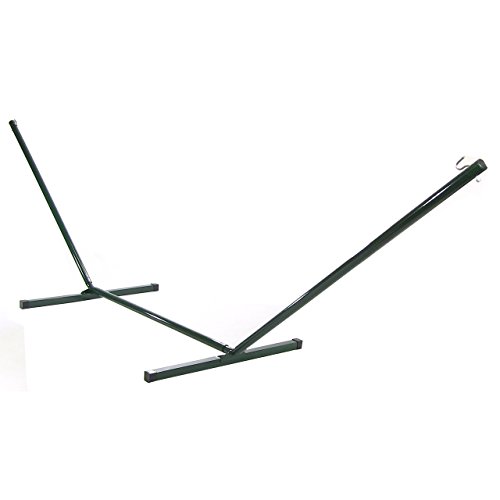 Sunnydaze 12 Foot Heavy Duty Steel Hammock Stand Green 350 Pound Capacity