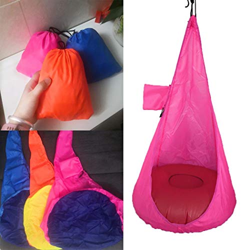 Batteraw Home Child Hammock Chair Kids Swing Pod Outdoor Indoor Hanging Seat Hammocks