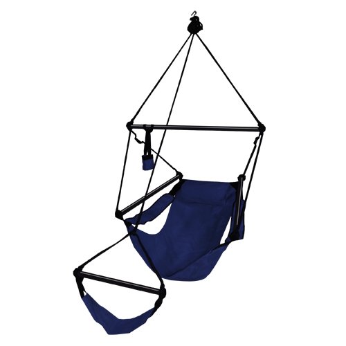 Hammaka Hanging Hammock Air Chair Aluminum Dowels Blue