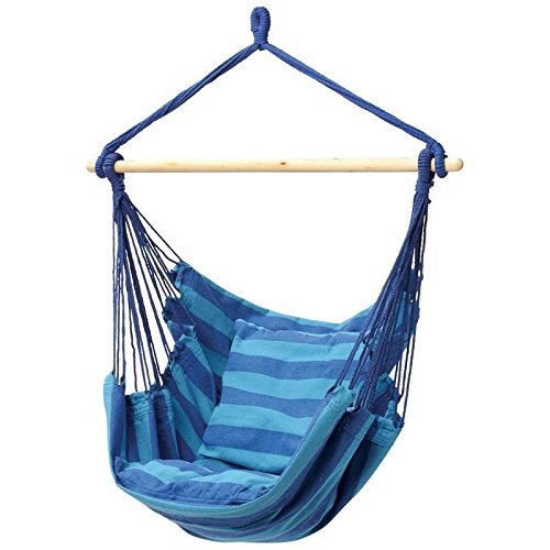 Porch Swing - Hanging Hammock Chair For Your Outdoor Living Space - Blue