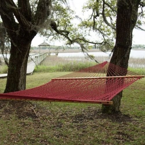 Hammock Garnet Presidential Size Original Duracord Rope Stand Not Included Deck po44t-kh435 H25w3321318