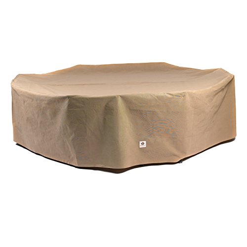 Duck Covers Essential RectangleOval Patio Table with Chairs Cover 96-Inch