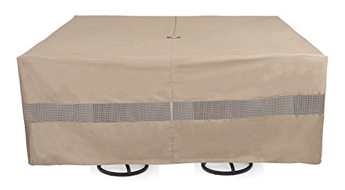 Sunpatio Square Veranda Patio Tableamp Chair Set Cover Extremely Lightweight Water Resistant Eco-friendly Helpful