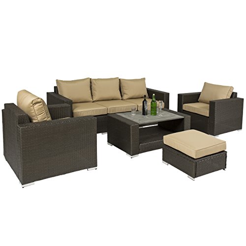 Best Choice Products 7pc Outdoor Patio Sectional Pe Wicker Furniture Sofa Set