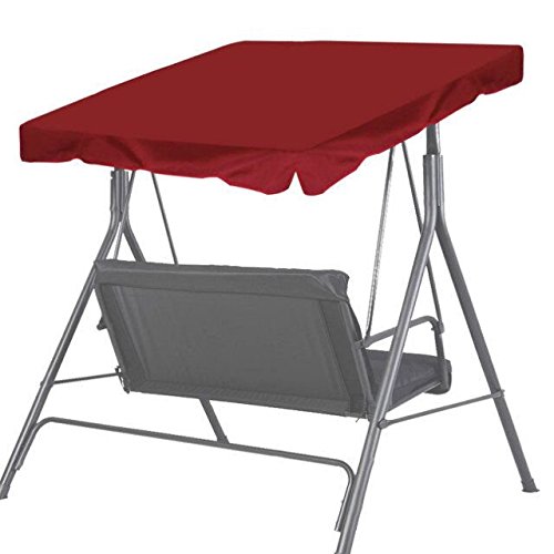 New Patio Outdoor 77x43 Swing Canopy Replacement Porch Top Cover Seat Furniture BURGUNDY