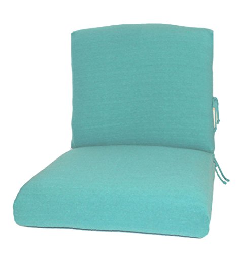 CushyChic Outdoor Slipcovers for Deep Seat Patio Cushions 2 Piece in Aruba - Slipcovers Only - Cushion Inserts NOT Included