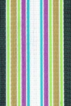 WebbingProTM Green Multi Stripe Lawn Chair Webbing 3 Inch Wide 50 Feet Long Roll