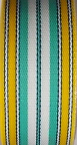 WebbingProâ„¢ Lawn Chair Webbing - Yellow and Sea Foam Webbing 2 14 Inches Wide 50 Feet Long Roll