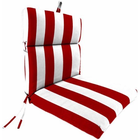 Jordan Manufacturing Outdoor Patio Chair Cushion  44W x 22D x 4H  Spun Polyester Fabric And Fiber Fill  Easy To Maintain