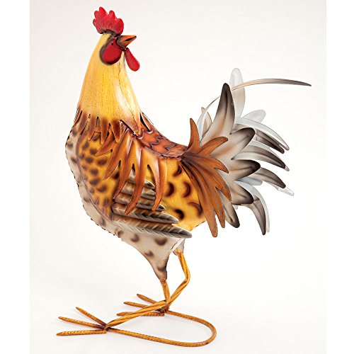 Bits and Pieces - Life-sized Chicken on the Farm Metal Garden Sculpture - Our Chicken Is Perfect for Home and Garden DÃ©cor - Metal Garden Art Outdoor Lawn and Patio Decor Backyard Sculpture