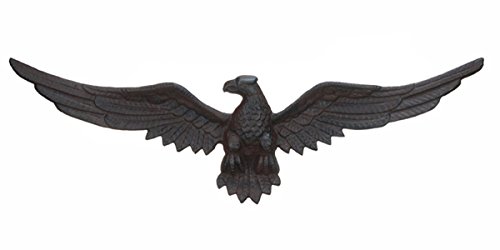 Cast Iron Eagle Plaque Garden Patio Decor New Home Wall Hanging