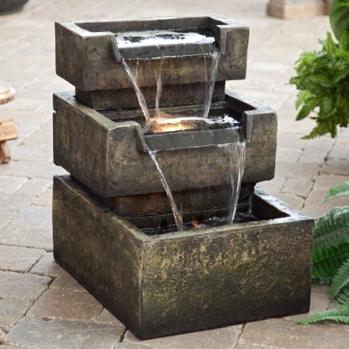 Backyard Furniture Cant Go Wrong With This Stunning Inverness Water Fountain Great For Decks and Patio Sets Thrill Your Neighbors With This Beautiful Backyard Decor These Fountains Will Bring Out The Best OF Any Porch or Deck