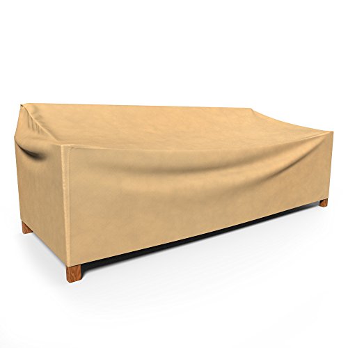 Budge All-Seasons Outdoor Patio Sofa Cover Extra Extra Large Tan