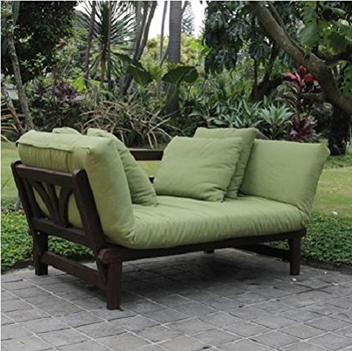 Outdoor Futon Convertible Sofa Daybed Deep Seating Adjustable Patio Furniture