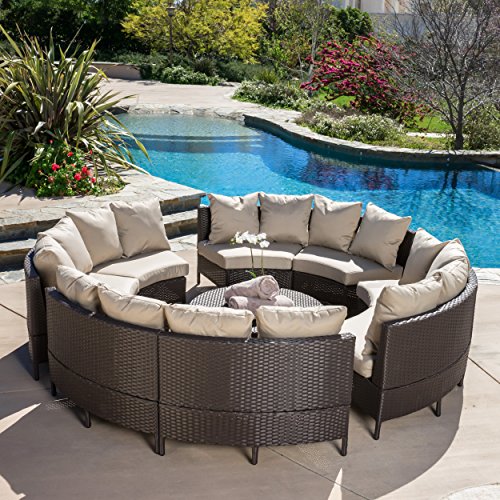 Venice Outdoor 10pcs Wicker Sofa Sectional Set