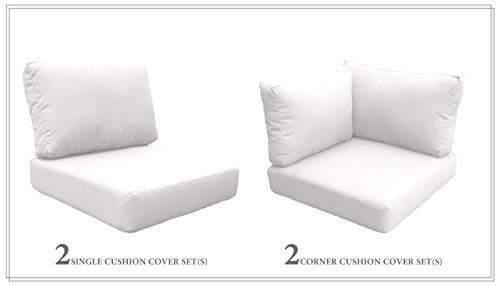 TK Classics Cushions-BARBADOS-06d-WHITE Cushions Patio Furniture Sail White