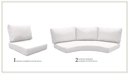 TK Classics Cushions-FLORENCE-06a-WHITE Cushions Patio Furniture Sail White