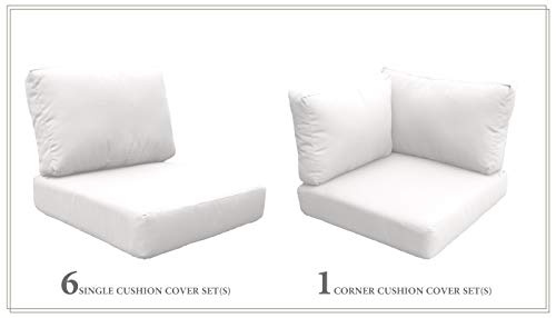 TK Classics Cushions-MIAMI-08f-WHITE Cushions Patio Furniture Sail White