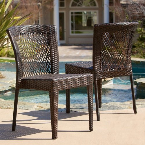Christopher Knight Home Dusk Outdoor Wicker Chairs Set of 2