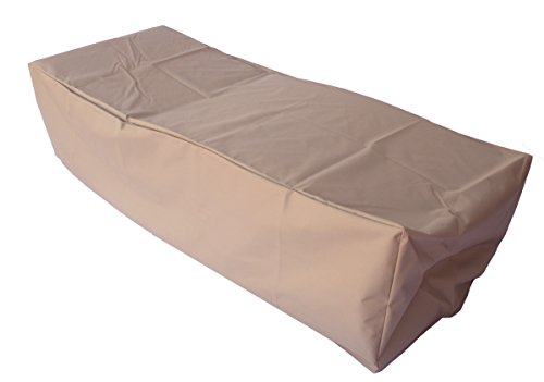All Weather Outdoor Chaise Lounge Covers In Beige - Heavy Duty Patio Furniture Cover - 788&quot X 299&quot X 157&quot