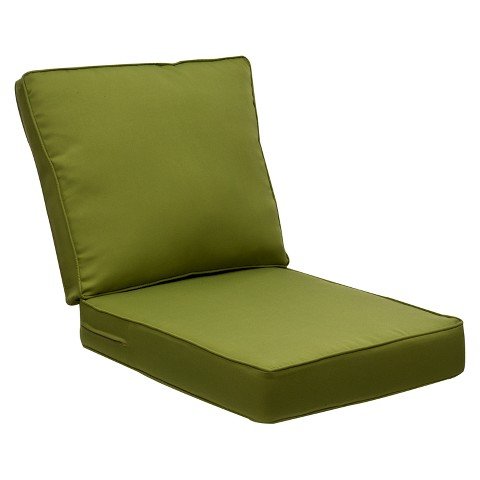 Outdoor Patio Belmont Green Solid Seat Back Replacement Cushion Set For Club ChairLoveseatSectional
