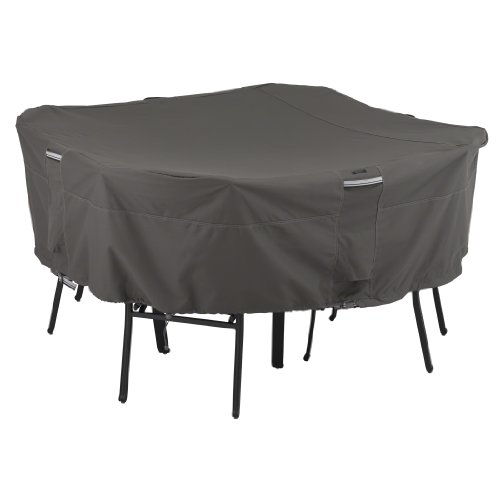Classic Accessories 55-153-025101-ec Ravenna Patio Square Table And Chairs Cover For 4-chair