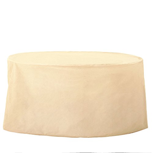 Grand Patio Oval Patio Table Cover Weather-Resistant Patio Table and Chair Covers Waterproof and Durable Patio Dining Set Cover Beige