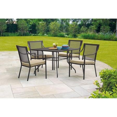 Mainstays Bellingham Outdoor 5-piece Patio Furniture Dining Set Seats 4