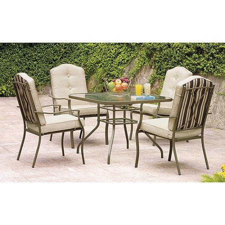 Patio 5 Piece Outdoor Furniture Dining Set