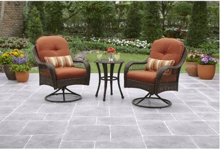 Patio Furniture-Patio Furniture SetsÂ-Azalea Ridge 3-Piece Outdoor Bistro Set-Seats 2-Create an island oasis on your porch or patio with this patio furniture dining set-Guaranteed