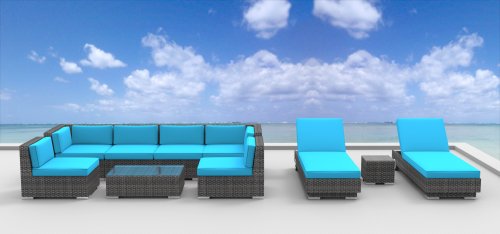 Urbanfurnishing 10-piece Patio Sofa Sectional Couch Set
