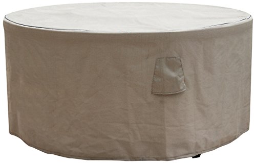 Budge English Garden Round Patio Table Cover, Small (tan Tweed)
