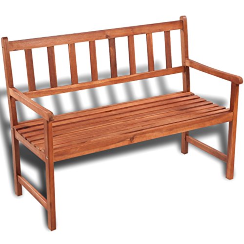 Anself Patio Garden Wood Bench Park Yard Outdoor Furniture Chair Seat
