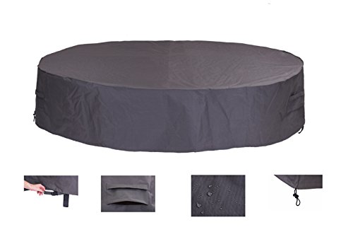 Patio Watcher 108 Inches Rectangular Patio Table and Chair Set CoverHeavy Duty and All Weather Resistant Patio Furniture Cover Large Grey