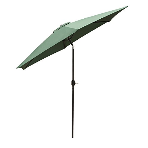 Ainfox Summer Promotion Canopy Table Patio 10ft 6 Ribs Outdoor Garden Sun Proof Patio Umbrella With Tilt & Crank
