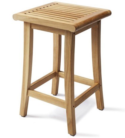 Grade-a Teak Wood Outdoor Patio Garden Backless Bar Stool  Chair