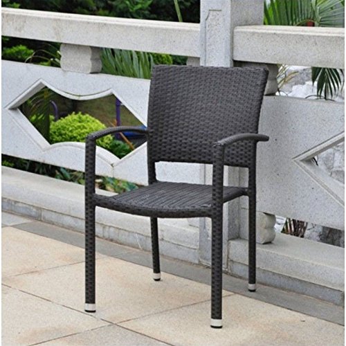 Barcelona Contemporary Resin Wicker Patio Chair Set