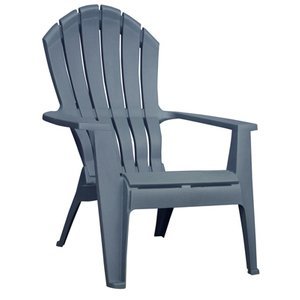 Adams Mfg 8371-94-3901 Blu Adirondack Chair Resin Patio Chairs