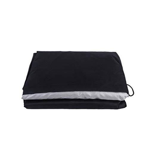 Ruxuan88 Outdoor Waterproof Patio Chaise Longue Cover 420D Oxford Anti-UV Heavy Duty Premium Garden Furniture Chair Covers ProtectorWeatherproof and Fade-Resistant Black