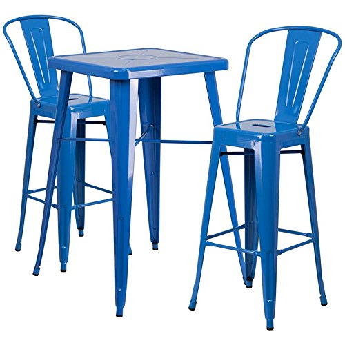 Indoor-Outdoor Table Set Blue