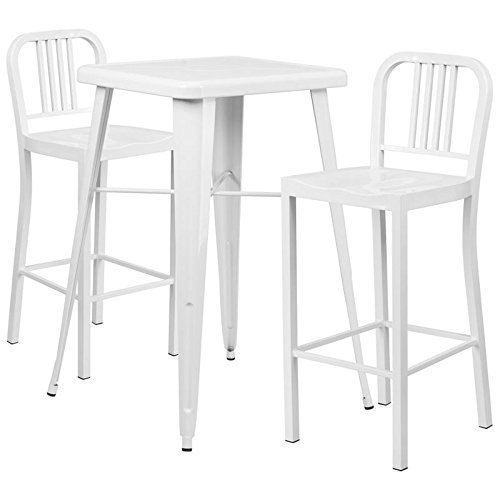 Indoor-Outdoor Table Set White