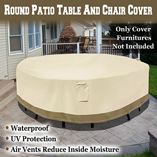 BenefitUSA Round Patio TableChair Cover Garden Outdoor Furniture Cover Winter Protect