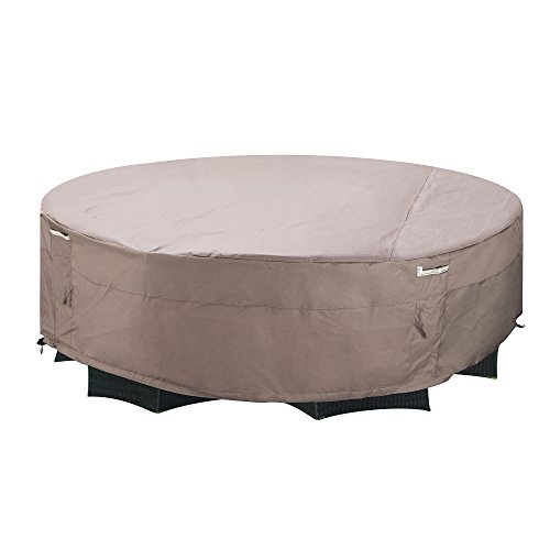 Villacera High Quality Patio Table Chair Cover Rectangle Taupe Large