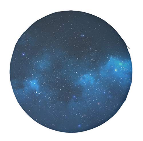 NiYoung Blue Sky Galaxy Round Non Slip Memory Foam Seat Chair Cushion Pads for Indoor Outdoor Patio Furniture Garden Home Office School Dormitory