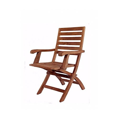 Anderson Teak Patio Lawn Garden Furniture Andrew Folding Armchair Set of 2